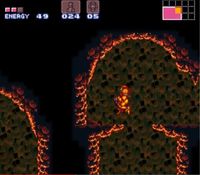 une photo d'Ã©cran de Super Metroid sur Nintendo Super Nes